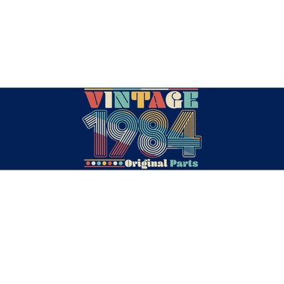 Retro 60s 70s Style Vintage 1984 Original Parts 40th Birthday Bumper Sticker