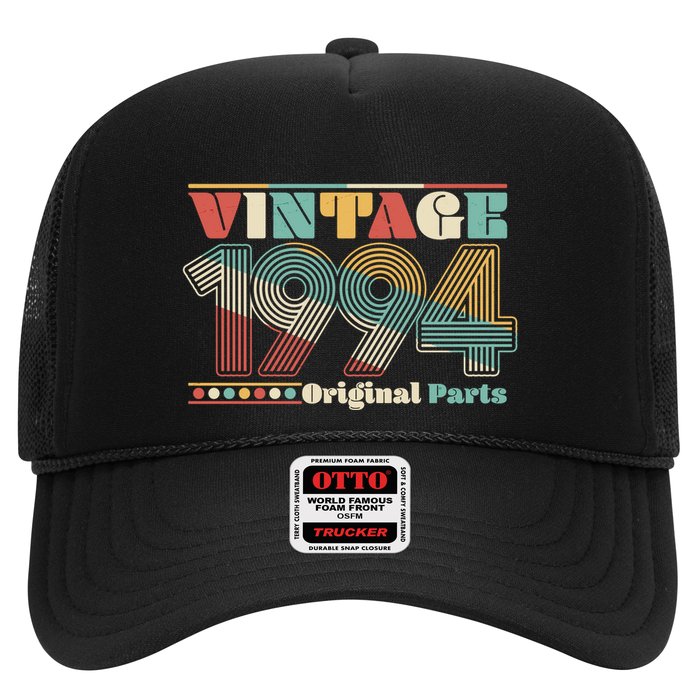 Retro 60s 70s Style Vintage 1994 Original Parts 30th Birthday Trucker Hat