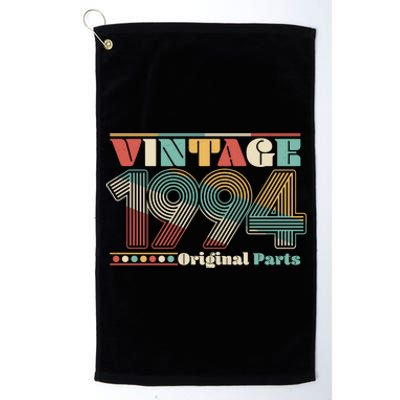 Retro 60s 70s Style Vintage 1994 Original Parts 30th Birthday Platinum Collection Golf Towel