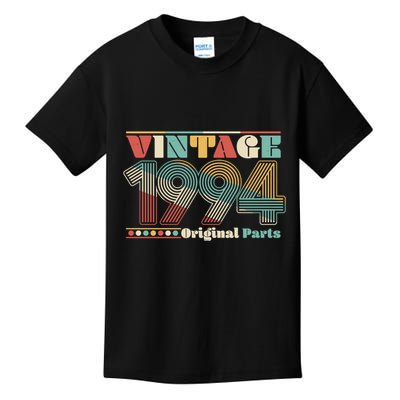 Retro 60s 70s Style Vintage 1994 Original Parts 30th Birthday Kids T-Shirt