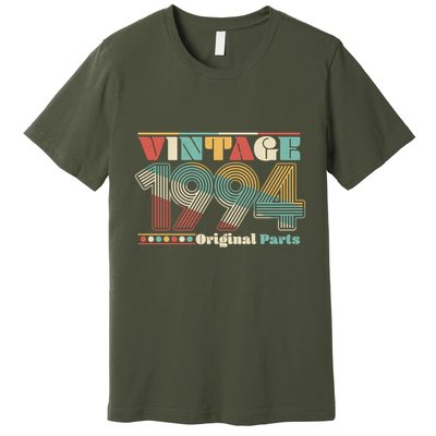 Retro 60s 70s Style Vintage 1994 Original Parts 30th Birthday Premium T-Shirt
