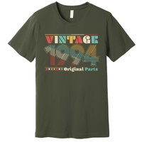 Retro 60s 70s Style Vintage 1994 Original Parts 30th Birthday Premium T-Shirt