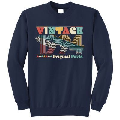 Retro 60s 70s Style Vintage 1994 Original Parts 30th Birthday Tall Sweatshirt