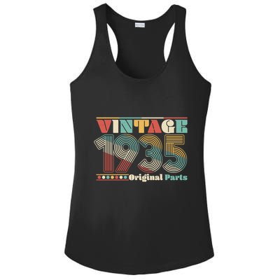 Retro 60s 70s Style Vintage 1935 Original Parts 90th Birthday Ladies PosiCharge Competitor Racerback Tank
