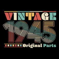 Retro 60s 70s Style Vintage 1945 Original Parts 80th Birthday Backpack