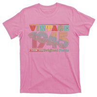 Retro 60s 70s Style Vintage 1945 Original Parts 80th Birthday T-Shirt