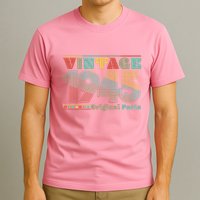 Retro 60s 70s Style Vintage 1945 Original Parts 80th Birthday T-Shirt
