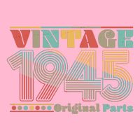 Retro 60s 70s Style Vintage 1945 Original Parts 80th Birthday T-Shirt