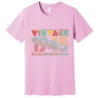Retro 60s 70s Style Vintage 1945 Original Parts 80th Birthday Premium T-Shirt