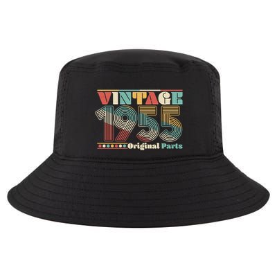 Retro 60s 70s Style Vintage 1955 Original Parts 70th Birthday Cool Comfort Performance Bucket Hat
