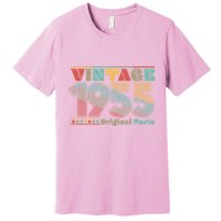 Retro 60s 70s Style Vintage 1955 Original Parts 70th Birthday Premium T-Shirt