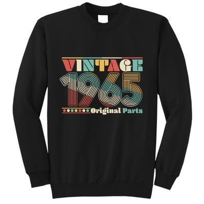 Retro 60s 70s Style Vintage 1965 Original Parts 60th Birthday Sweatshirt