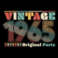 Retro 60s 70s Style Vintage 1965 Original Parts 60th Birthday 7-Panel Snapback Hat
