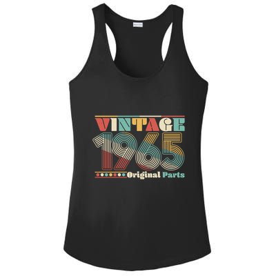 Retro 60s 70s Style Vintage 1965 Original Parts 60th Birthday Ladies PosiCharge Competitor Racerback Tank