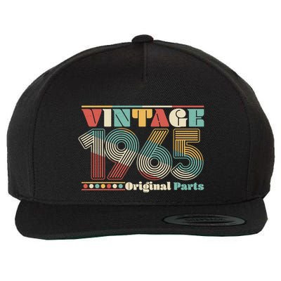 Retro 60s 70s Style Vintage 1965 Original Parts 60th Birthday Wool Snapback Cap