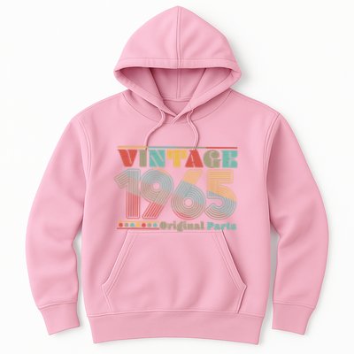Retro 60s 70s Style Vintage 1965 Original Parts 60th Birthday Hoodie