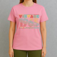 Retro 60s 70s Style Vintage 1965 Original Parts 60th Birthday T-Shirt