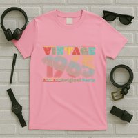 Retro 60s 70s Style Vintage 1965 Original Parts 60th Birthday T-Shirt