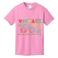 Retro 60s 70s Style Vintage 1965 Original Parts 60th Birthday Kids T-Shirt