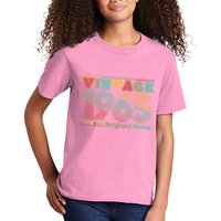 Retro 60s 70s Style Vintage 1965 Original Parts 60th Birthday Kids T-Shirt