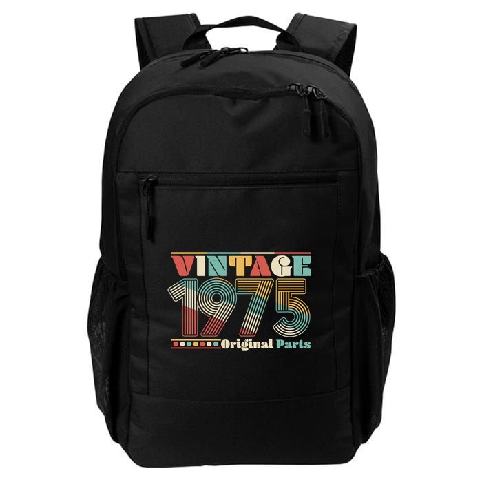 Retro 60s 70s Style Vintage 1975 Original Parts 50th Birthday Backpack