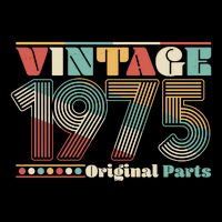 Retro 60s 70s Style Vintage 1975 Original Parts 50th Birthday 16 in Basic Backpack