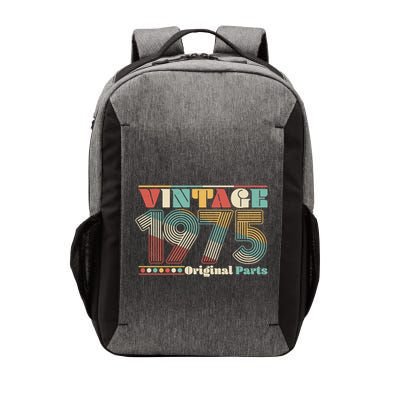 Retro 60s 70s Style Vintage 1975 Original Parts 50th Birthday Vector Backpack