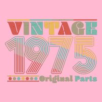 Retro 60s 70s Style Vintage 1975 Original Parts 50th Birthday Baby Bodysuit