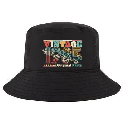 Retro 60s 70s Style Vintage 1985 Original Parts 40th Birthday Cool Comfort Performance Bucket Hat