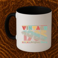 Retro 60s 70s Style Vintage 1985 Original Parts 40th Birthday Mug
