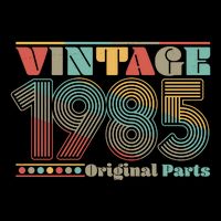 Retro 60s 70s Style Vintage 1985 Original Parts 40th Birthday Mug