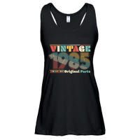 Retro 60s 70s Style Vintage 1985 Original Parts 40th Birthday Ladies Essential Flowy Tank