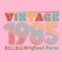 Retro 60s 70s Style Vintage 1985 Original Parts 40th Birthday Long Sleeve Shirt