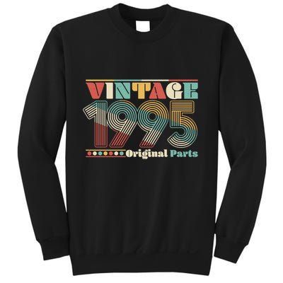 Retro 60s 70s Style Vintage 1995 Original Parts 30th Birthday Sweatshirt