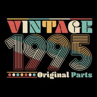 Retro 60s 70s Style Vintage 1995 Original Parts 30th Birthday Sweatshirt