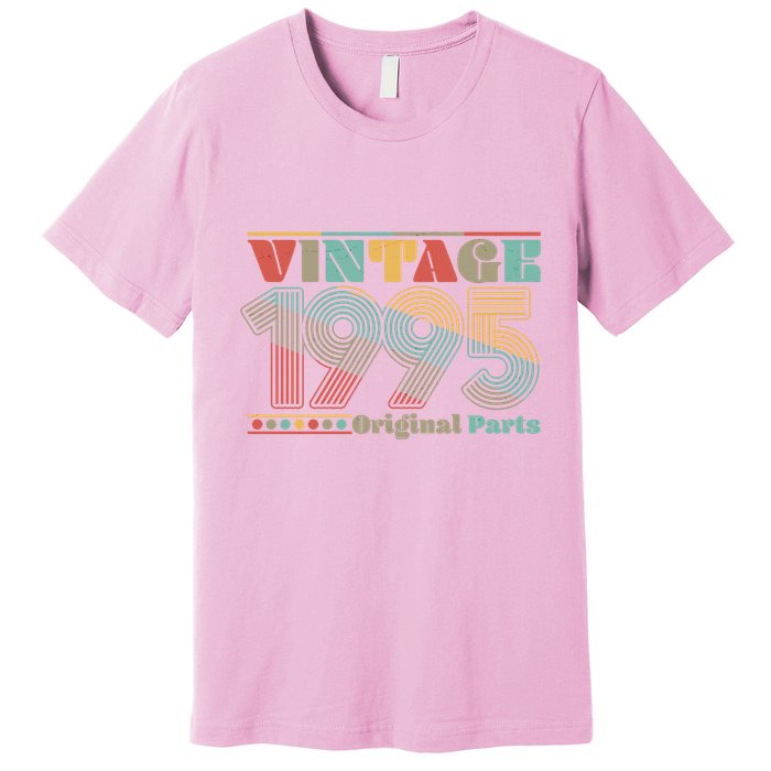 Retro 60s 70s Style Vintage 1995 Original Parts 30th Birthday Premium T-Shirt