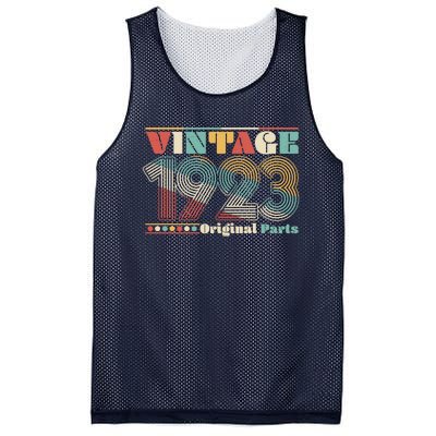 Retro 60s 70s Style Vintage 1923 Original Parts 100th Birthday Mesh Reversible Basketball Jersey Tank