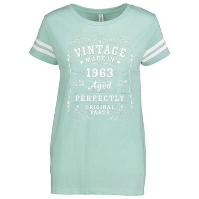 Retro 60th Birthday Party Supplies 1963 Sixtieth Celebration Enza Ladies Jersey Football T-Shirt