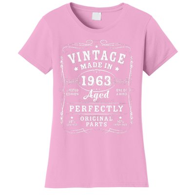 Retro 60th Birthday Party Supplies 1963 Sixtieth Celebration Women's T-Shirt