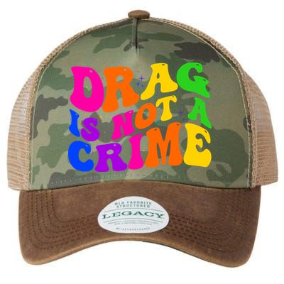 Retro 60's Drag Is Not A Crime Legacy Tie Dye Trucker Hat