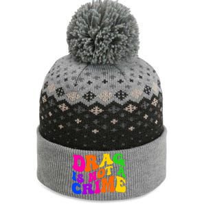 Retro 60's Drag Is Not A Crime The Baniff Cuffed Pom Beanie