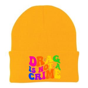 Retro 60's Drag Is Not A Crime Knit Cap Winter Beanie