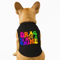 Retro 60's Drag Is Not A Crime Doggie Tank