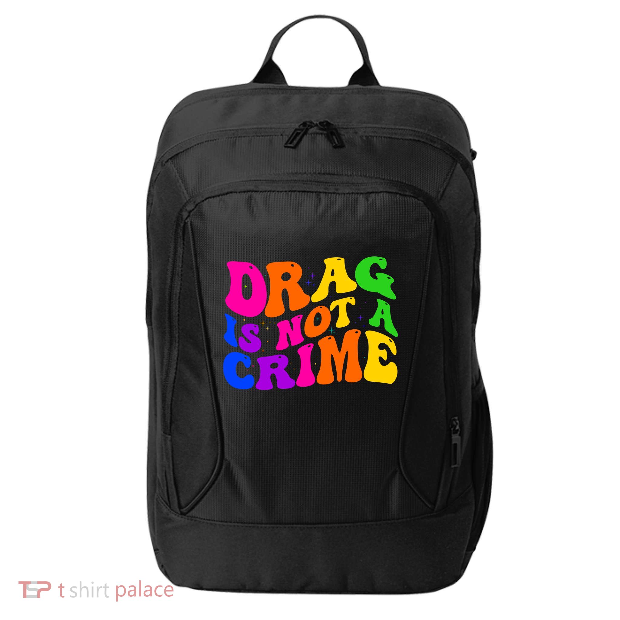 Retro 60's Drag Is Not A Crime City Backpack