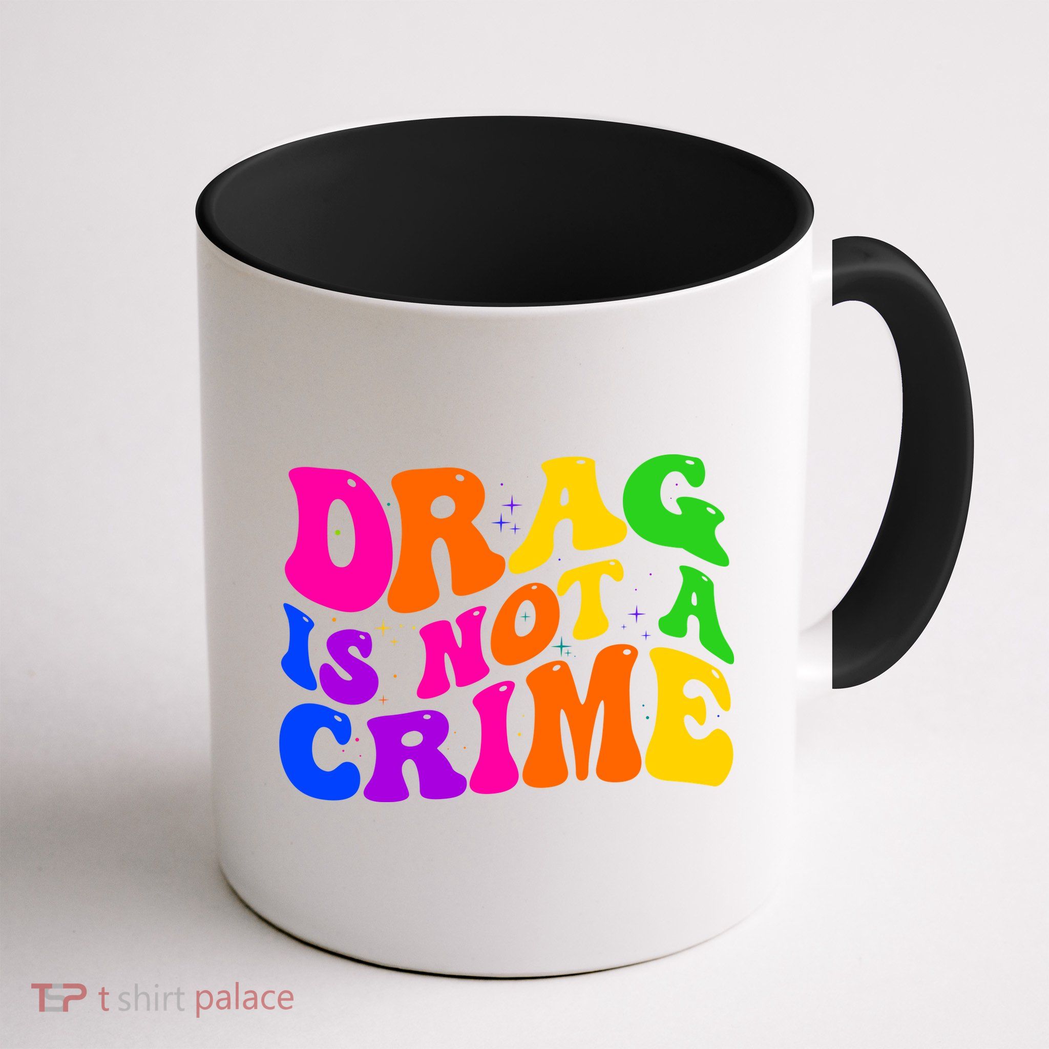 Retro 60's Drag Is Not A Crime Mug