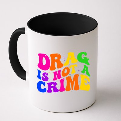 Retro 60's Drag Is Not A Crime Mug
