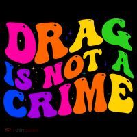 Retro 60's Drag Is Not A Crime Mug