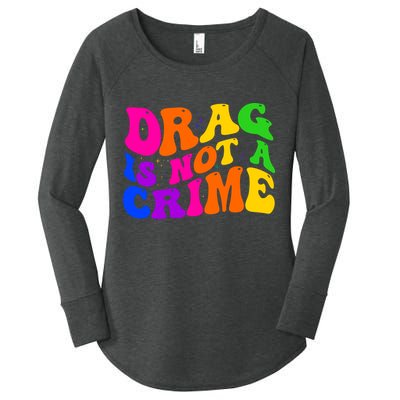 Retro 60's Drag Is Not A Crime Women's Perfect Tri Tunic Long Sleeve Shirt