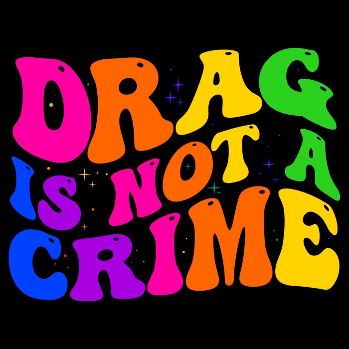 Retro 60's Drag Is Not A Crime 16 in Basic Backpack