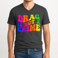 Retro 60's Drag Is Not A Crime V-Neck T-Shirt